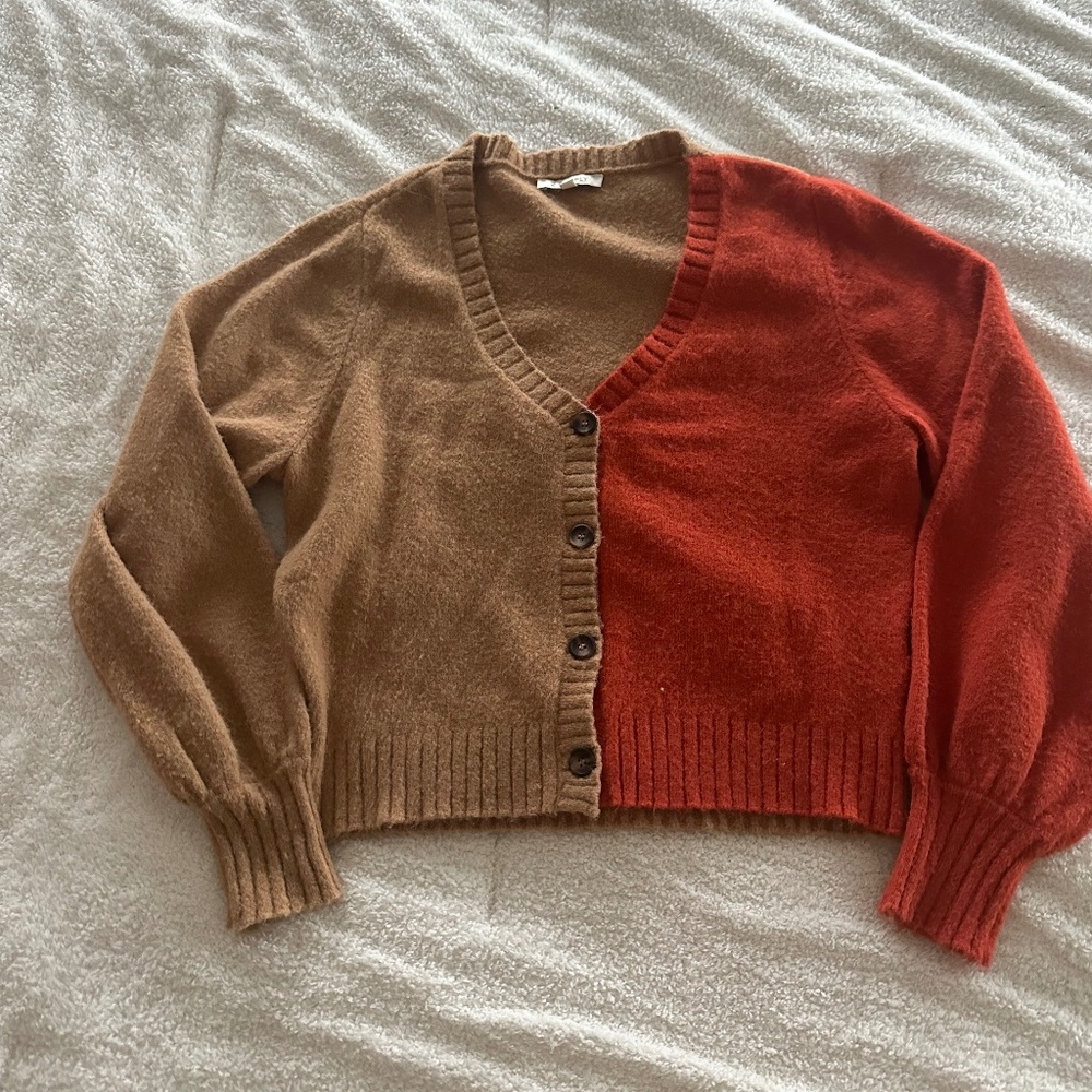 Colorblock cardigan
